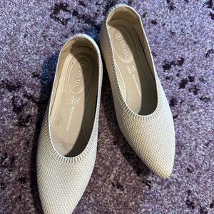 Viviana Almond-Toe Ballet Flats